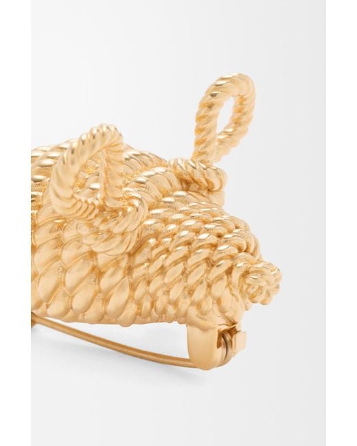 Loewe Metallic Mouse Brooch for men