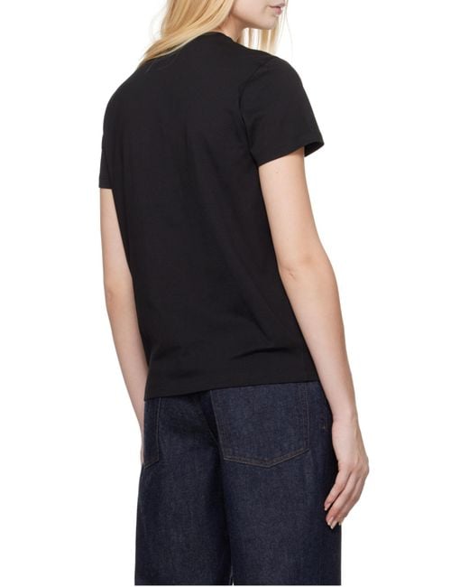 Moncler Black Logo Embroidered Crewneck T-Shirt