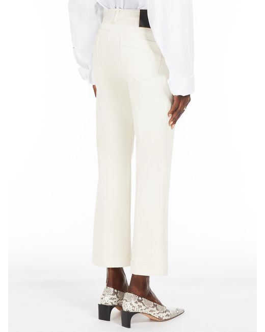 Sportmax White Nilly Flared Jeans