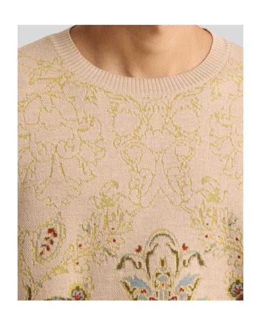 Etro Natural Paisley Jacquard Knitted Jumper for men