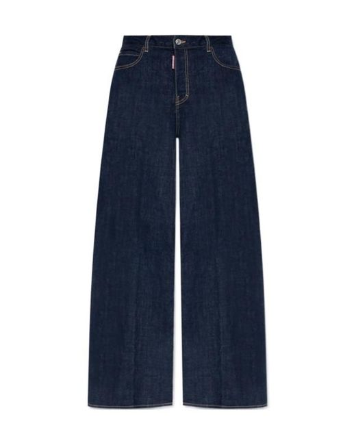 DSquared² Blue Dark Rinse Wash Traveller Jeans