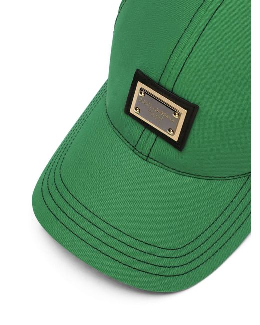 Dolce & Gabbana Green Logo Hat for men