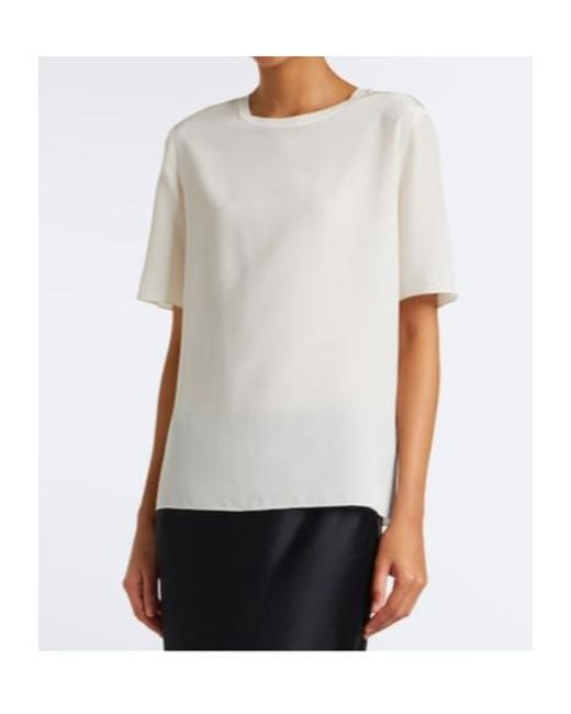 Joseph White New Rubin Silk T-Shirt