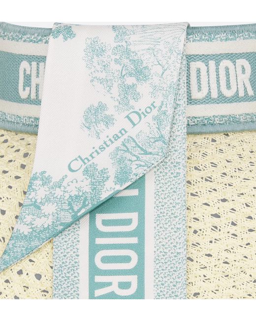 Dior White Iviera D-Ocean Visor With Mitzah