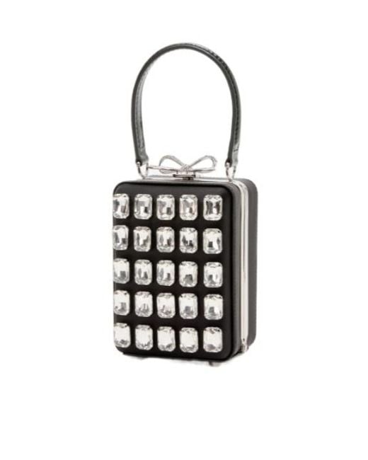 Self-Portrait White Embellished Micro Bag