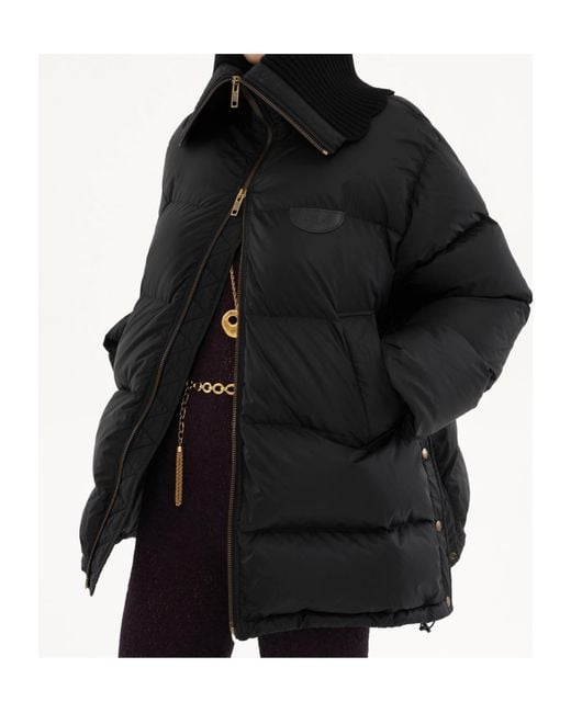 Chloé Black High-Necked Down Jacket