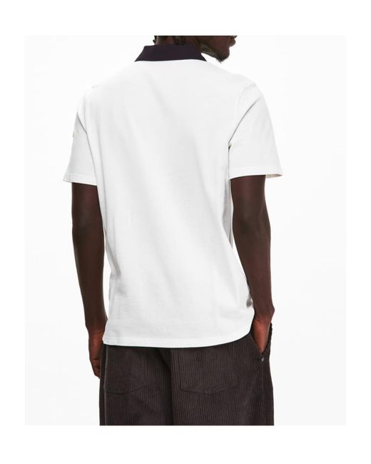 Moncler White Cc Polo Sn62 for men