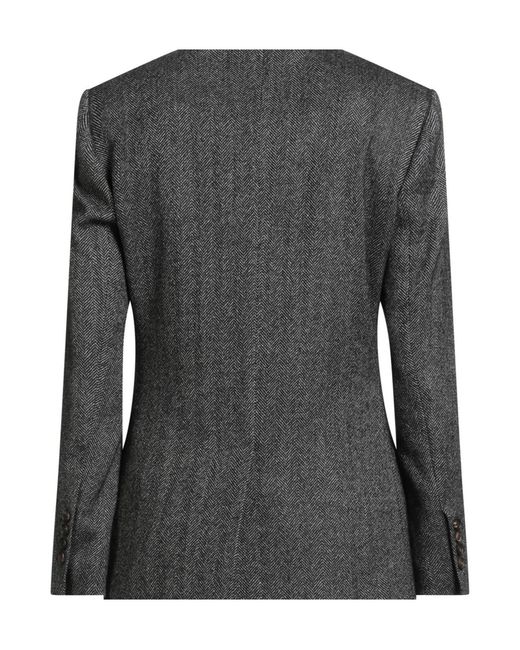Brunello Cucinelli Black Double-Breasted Suit