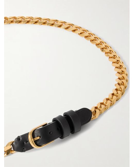 Nili Lotan White Chain Belt