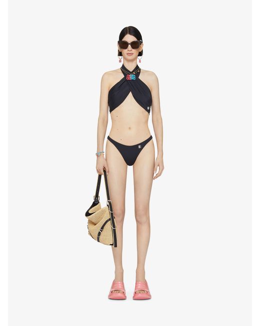 Givenchy Black Logo Plaque Swimsuit Bottom