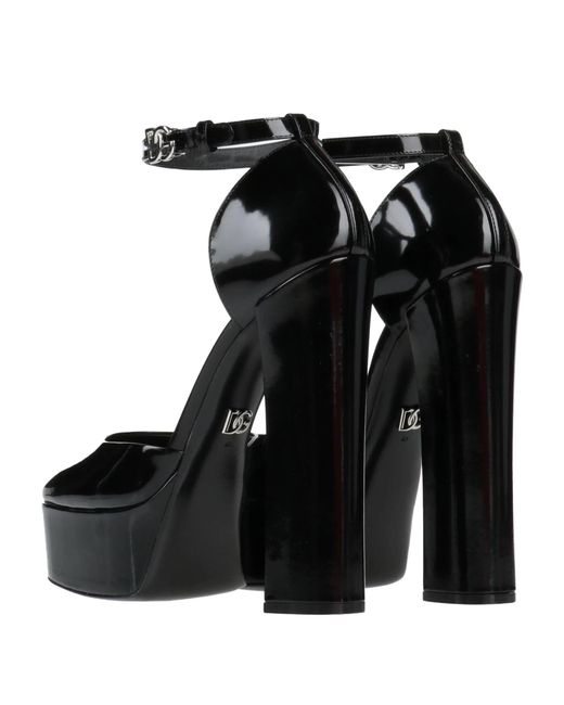 Dolce & Gabbana Black Solid Color Courts