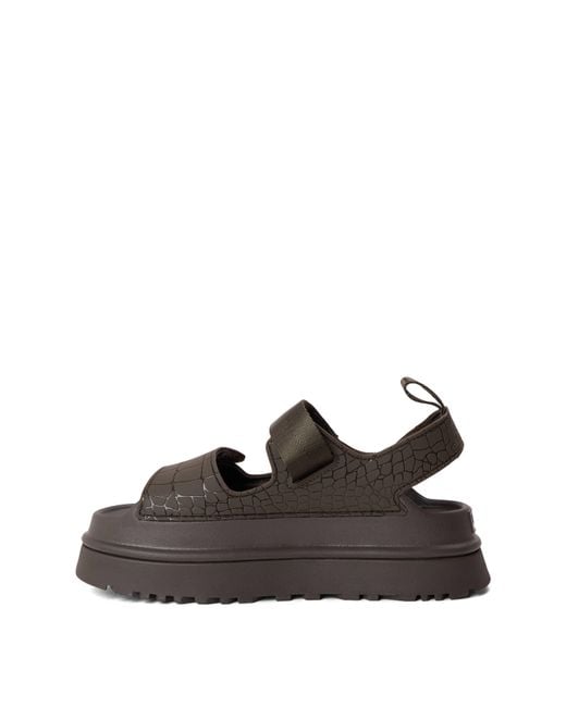 Ugg Brown Logo Detail Sandals