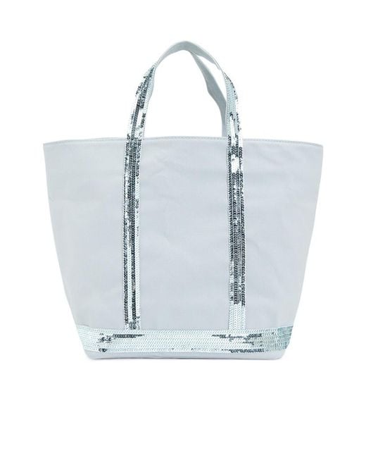 Vanessa Bruno Blue Cabas Logo Tote