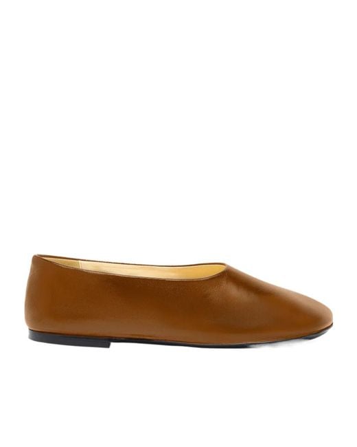 Proenza Schouler Brown Glove Ballet Flats