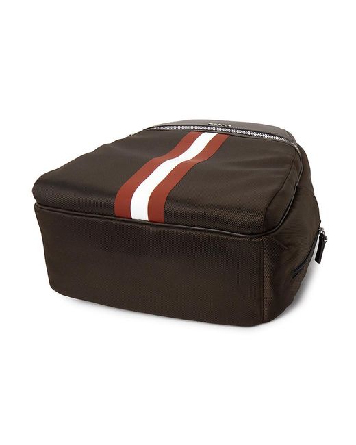 Bally Black Zippered Backpack for men