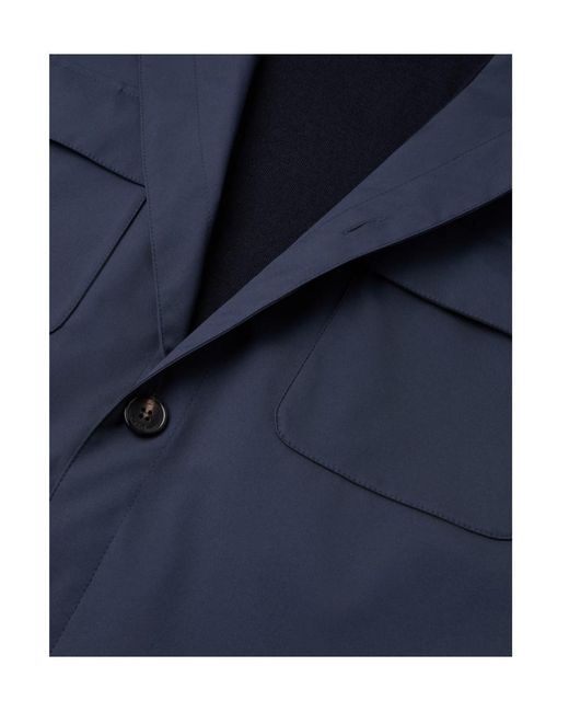 Loro Piana Blue Buttonned Pocket Jacket for men