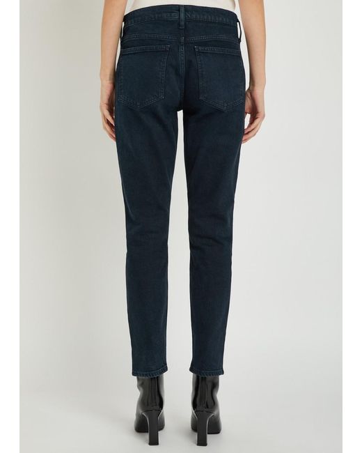 Agolde Blue Cocktail Ankle Skinny-Leg Jeans