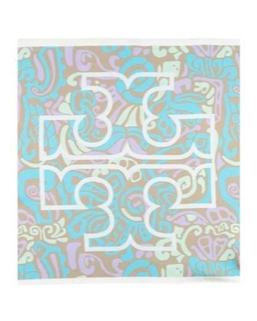 Tory Burch Blue Scarves And Foulards