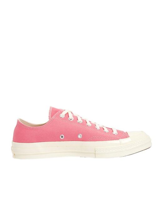Comme des Garçons Pink Round Toe Sneakers for men