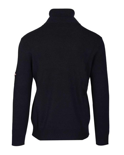 Bottega Veneta Blue Compacat Classic Turtleneck Jumper for men