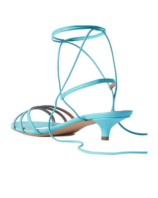 Paris Texas Blue Linda Leather Sandals
