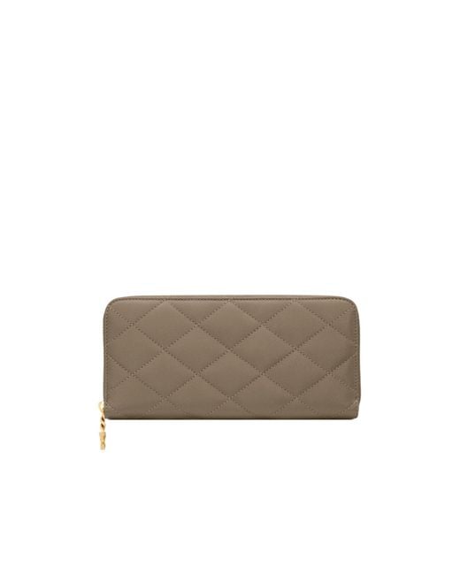 Saint Laurent Gray Zipper Wallet