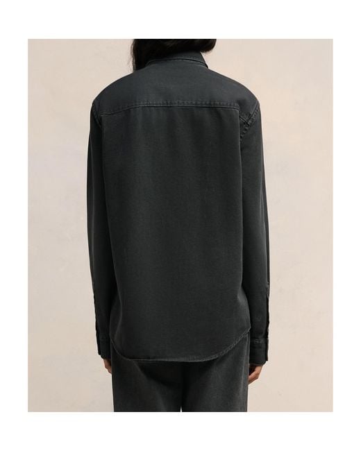 AMI Black Ami De Coeur Button-Down Shirt for men