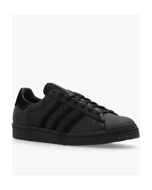 Y-3 Black Superstar Low-Top Sneakers for men