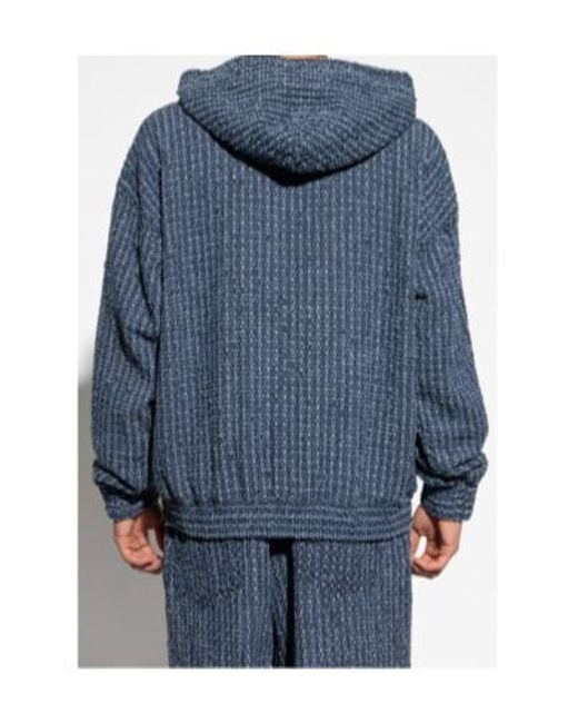 DSquared² Blue Logo-Patch Hoodie for men