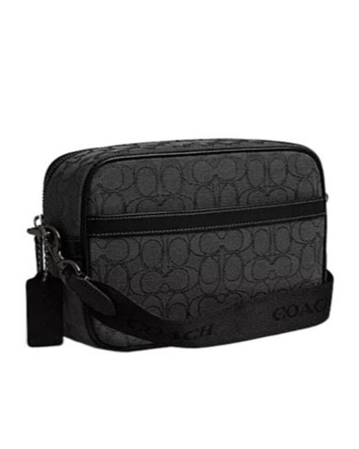 COACH Black Theo Camera Bag for men