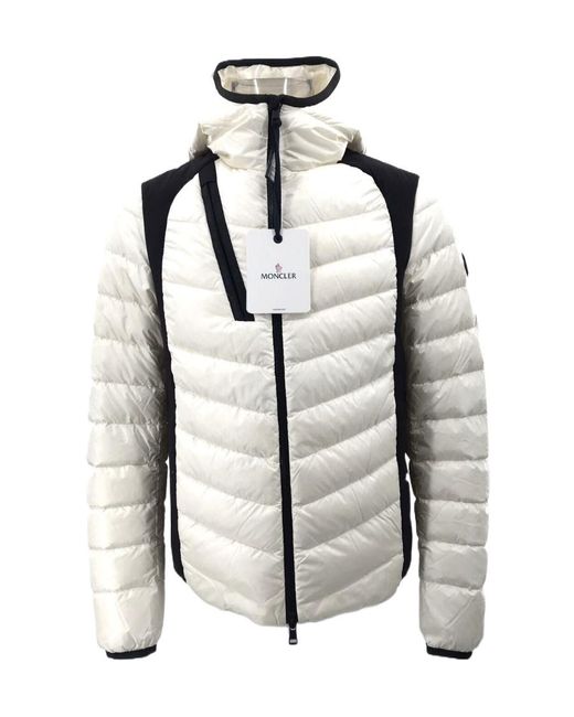 Moncler Gray Logo Down Jacket for men