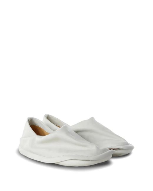 CAMPERLAB Gray Leather Flats