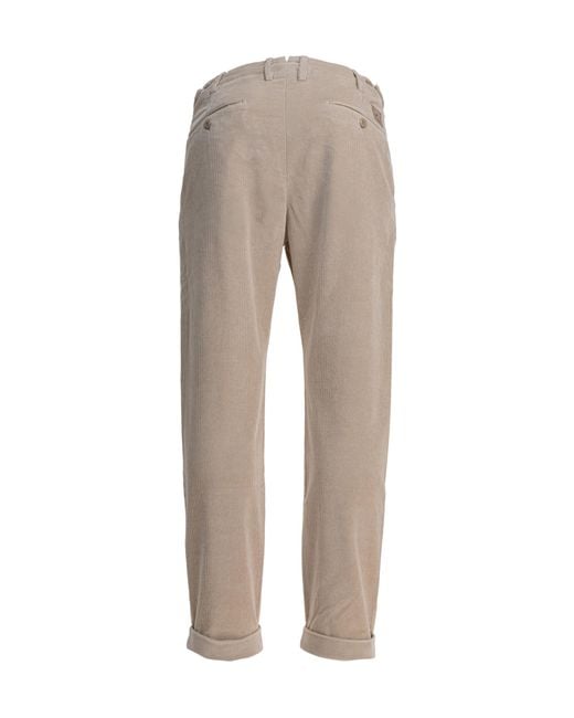 Jacob Cohen Gray Corduroy Trousers for men