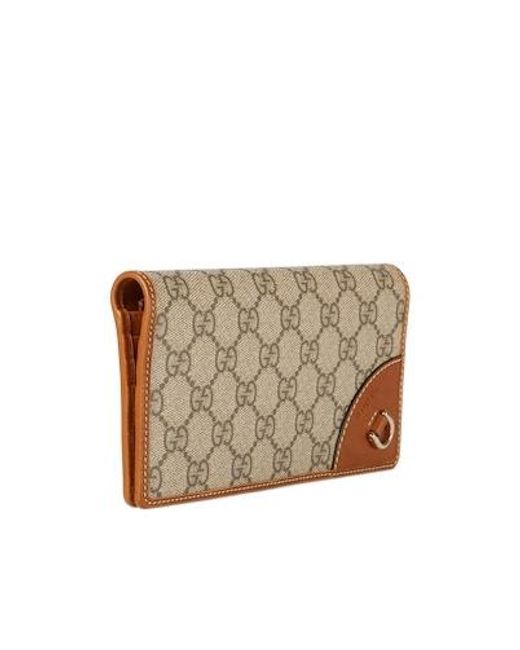 Gucci Natural Gg Emblem Continental Wallet