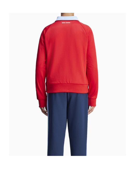 Adidas by Wales Bonner Red X Wales Bonner Trefoil Logo Sweatshirt for men
