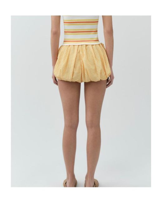 Jonathan Simkhai Natural Addie Bubble Shorts