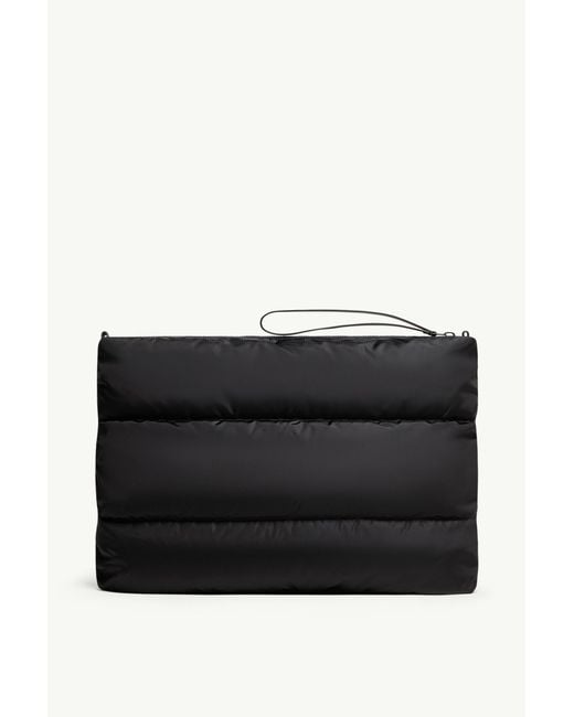 Moncler Black Caradoc Quilted Laptop Bag for men