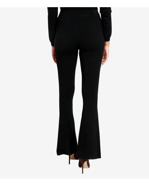 Semicouture Black Flared Casual Pants
