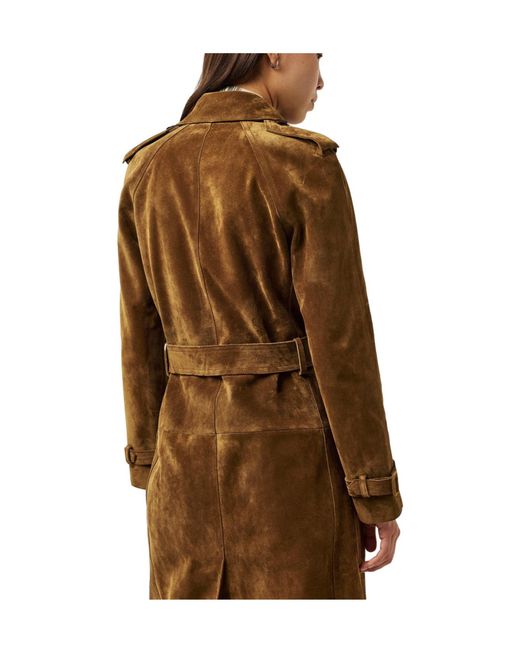 Saint Laurent Brown Suede Coat