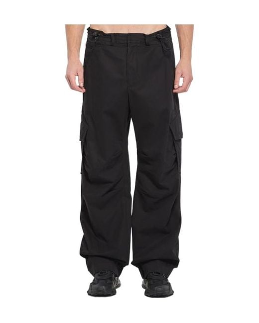 Dolce & Gabbana Black Drawstring Casual Pants for men