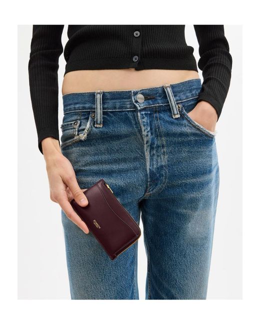 COACH Purple Zip-Around Wallet