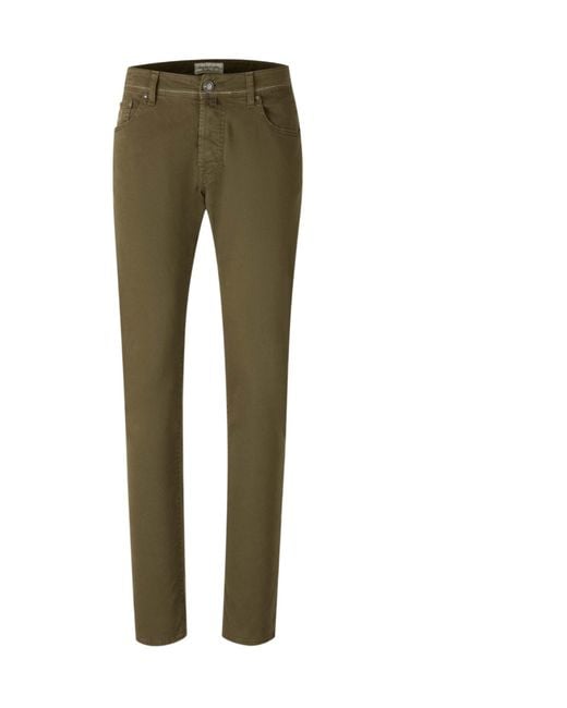 Jacob Cohen Green Logo-Embroidered Jeans for men