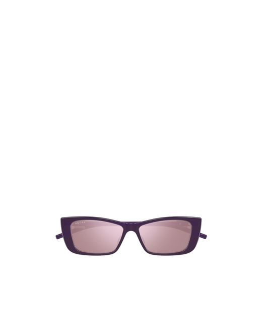 Gucci Purple Eyewear Gg1681S Rectangular Sunglasses