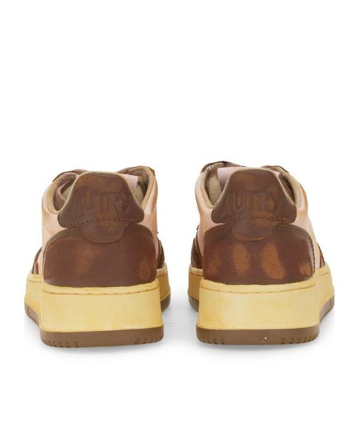 Autry Natural Medalist Super Vintage Low-Top Sneakers
