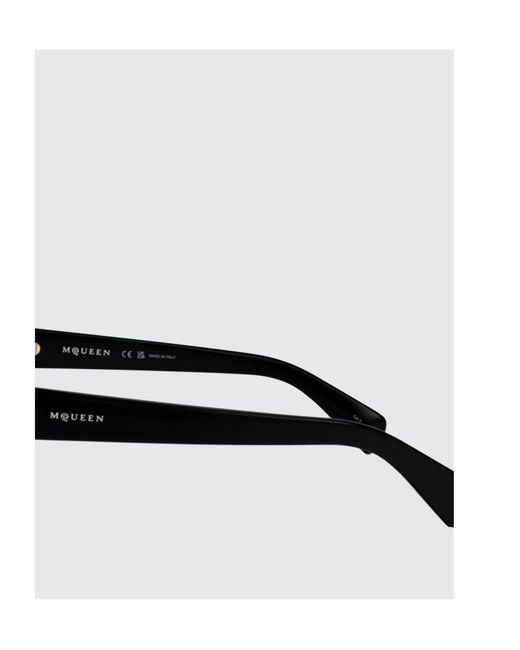 McQueen Black Eyewear Square Frame Sunglasses for men
