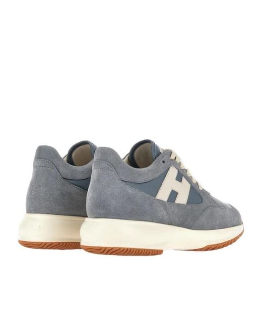 Hogan Blue Interactive Lace-Up Sneakers