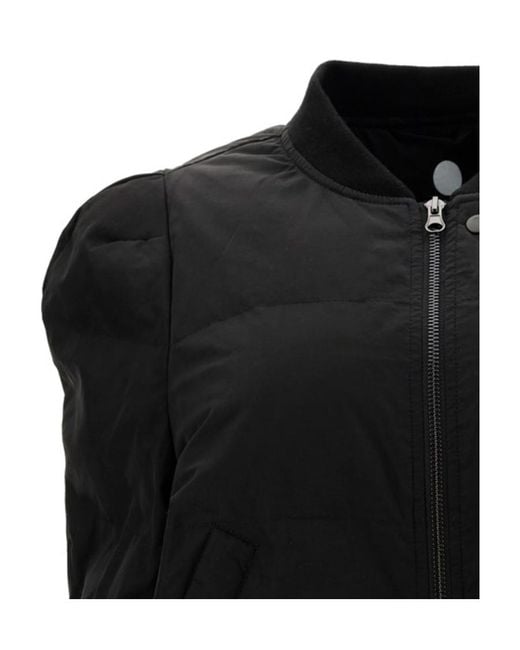 Isabel Marant Black Padded Bomber Jacket