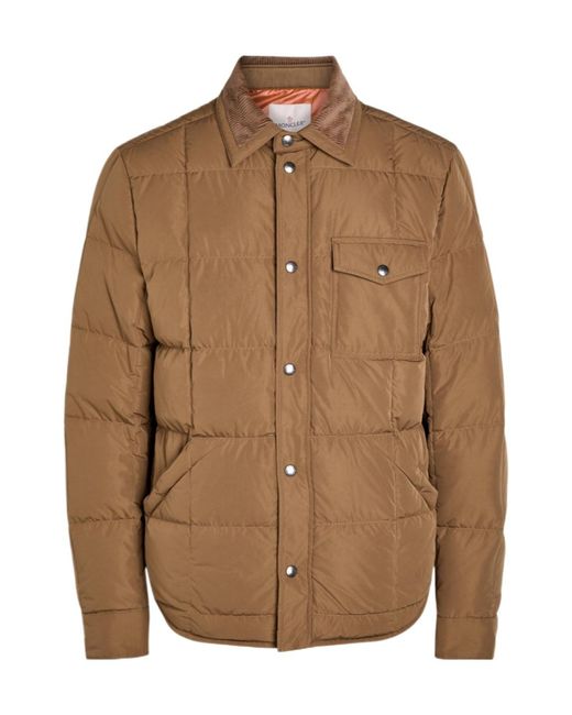 Moncler Brown Marcilly Padded Shell Jacket for men