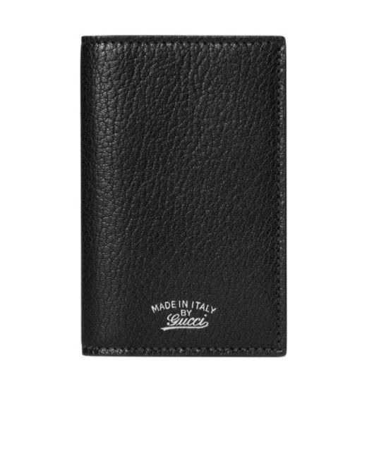 Gucci Black Lira Card Case for men