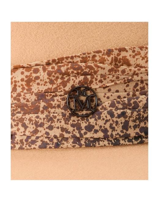Maison Michel White Zango Logo-Plaque Hat
